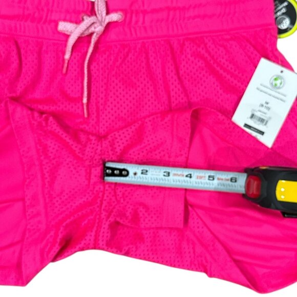 New Athletic Works Size M Womens Dri-Works Recycled Pink Mesh Shorts - Picture 7 of 8